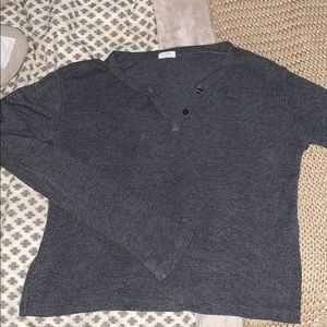 Brandy Melville Grey Top